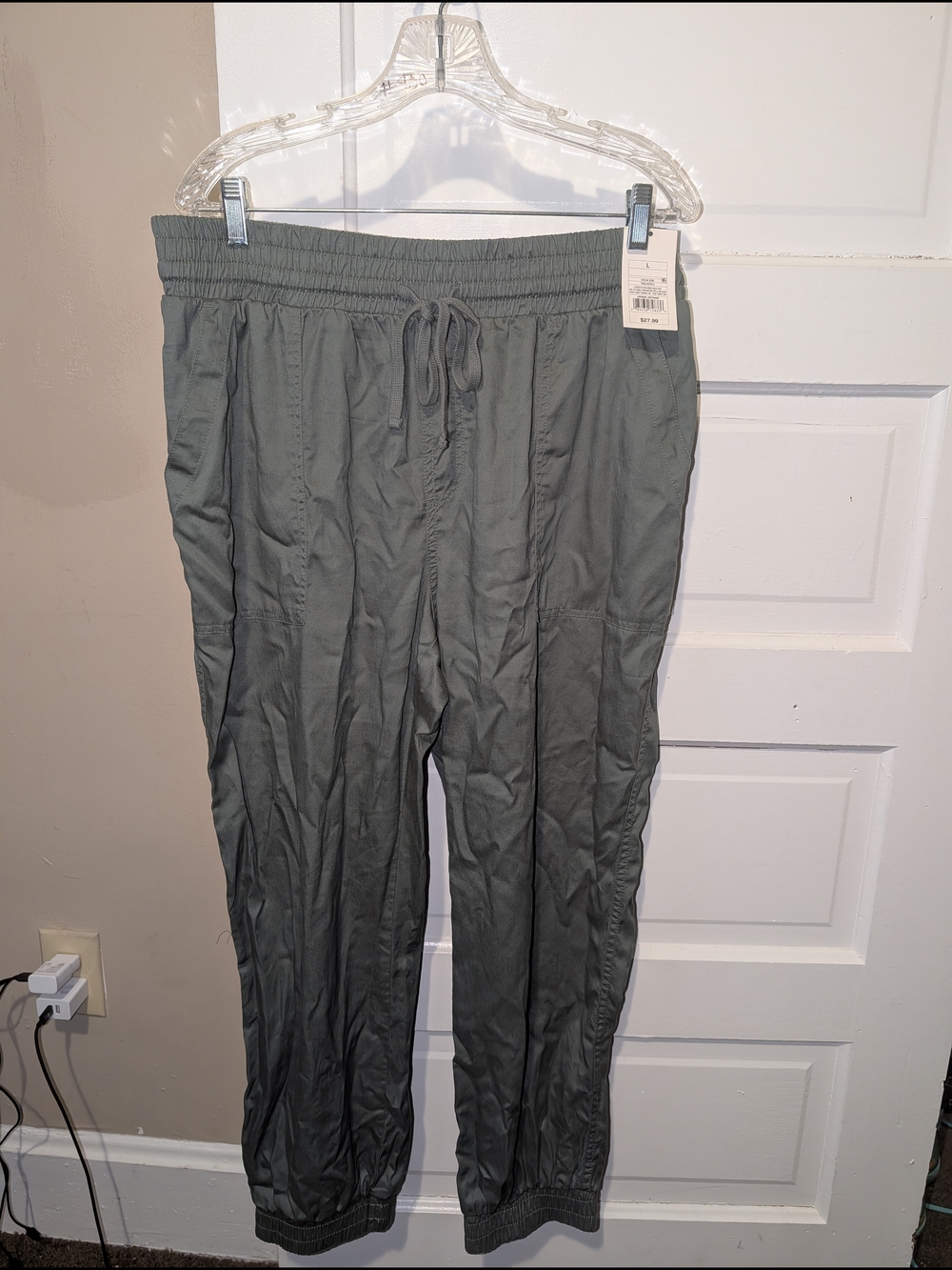a new day Womens Olive Drawstring Joggers